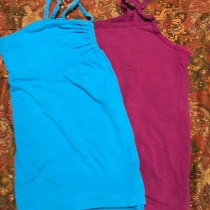 Blue and purple camis. Bundle of two